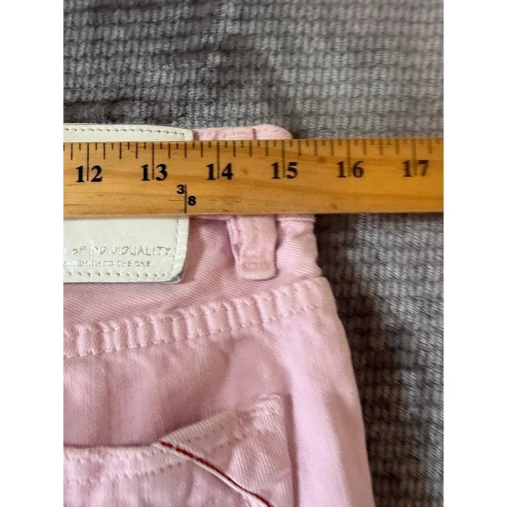 Cult of Individuality Rebel Short Pink Blue Tie Dye Distressed Denim 30X12